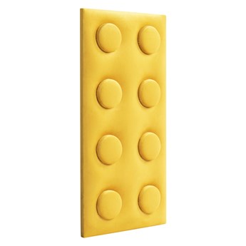 Panel tapicerowany Lego 25 x 50 x 4 cm żółty