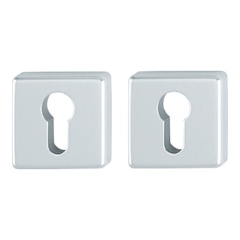 Komplet rozet 52KS aluminiowych na klucz do drzwi kolor srebrny F1