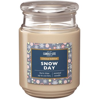 Candle-lite Everyday duża świeca zapachowa w szklanym słoju 18 oz 510 g - Snow Day