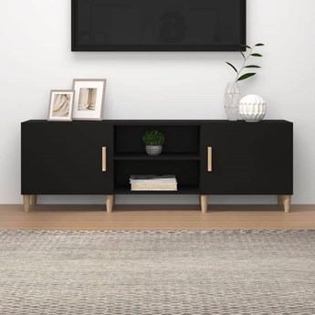 vidaXL Szafka pod telewizor, czarna, 150x30x50 cm