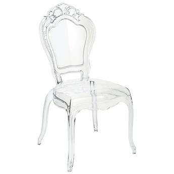 Krzesło przezroczyste KING transparentne - poliwęglan
