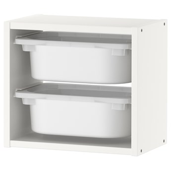 IKEA TROFAST Szafka ścienna, biały/biały, 34x21x30 cm