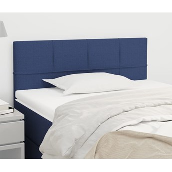 vidaXL Zagłówek do łóżka, niebieski, 80x5x78/88 cm, tkanina