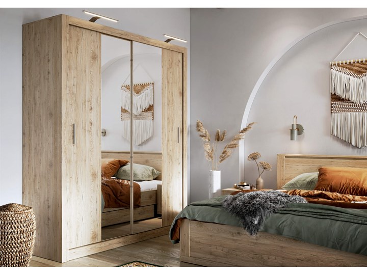 Stolik nocny IDEA ID-07 dąb shetland Szerokość 50 cm Płyta laminowana Płyta MDF Kategoria Szafki nocne Wysokość 40 cm Płyta meblowa Drewno Głębokość 42 cm Styl Nowoczesny