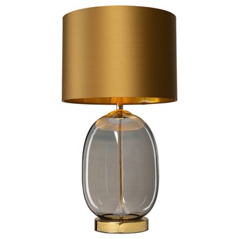 Kaspa - Lampa stojąca Salvador - szklana podstawa, wysokość 58 cm, stare złoto