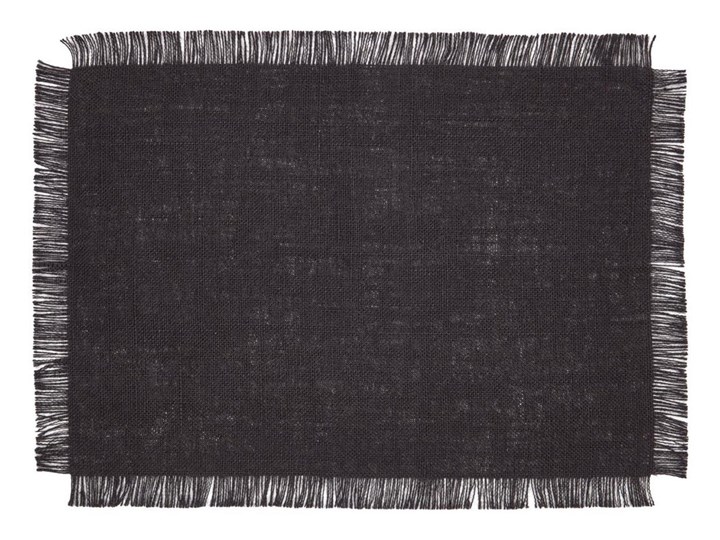 Zestaw dwóch podkładek 100% czarna juta 35x50 cm