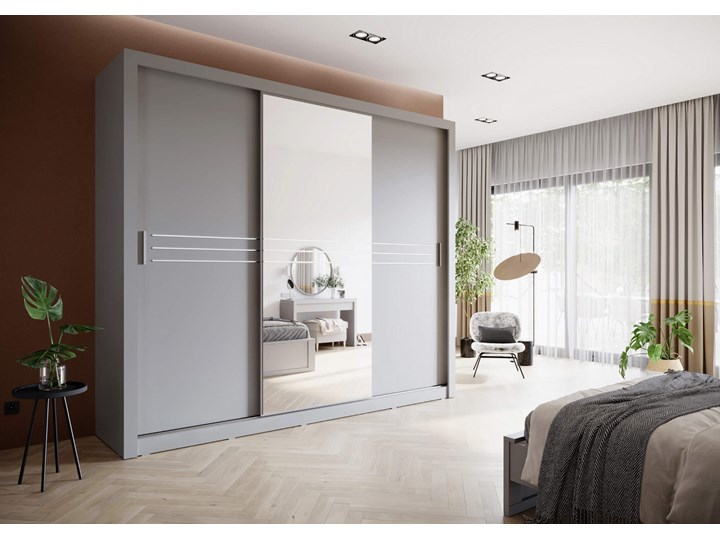Stolik nocny IDEA ID-07 szary Szerokość 50 cm Płyta laminowana Płyta meblowa Wysokość 40 cm Głębokość 42 cm Płyta MDF Styl Nowoczesny