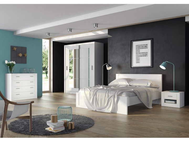 Stolik nocny IDEA ID-07 czarny Szerokość 50 cm Wysokość 40 cm Płyta meblowa Płyta MDF Styl Nowoczesny Głębokość 42 cm Płyta laminowana Kategoria Szafki nocne