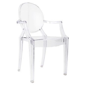 Krzesło LOUIS transparentne, przezroczyste, poliwęglan