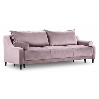 3-osobowa sofa z funkcją spania do salonu Rutile Lea lawendowy aksamit