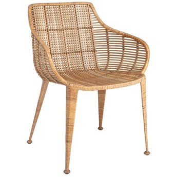 Krzesło z podłokietnikami Amira 60x80 cm naturalne