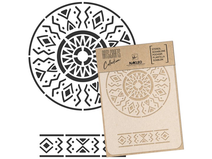 szablon malarski scrapbooking – craft // AFRICAN MANDALA - A5 (15x21cm)