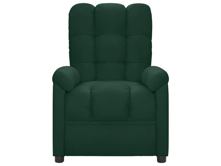 vidaXL Rozkładany fotel masujący, ciemnozielony, tapicerowany tkaniną Szerokość 74 cm Fotel rozkładany Kategoria Fotele do salonu
