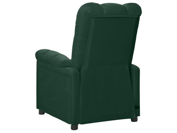vidaXL Rozkładany fotel masujący, ciemnozielony, tapicerowany tkaniną Szerokość 74 cm Kategoria Fotele do salonu Fotel rozkładany Pomieszczenie Salon
