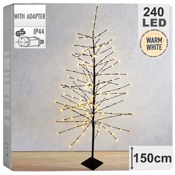 Drzewko świecące zewnętrzne / choinka z lampkami 240 led 150 cm kod: O-839347