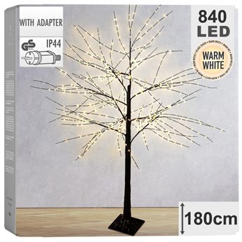 Drzewko świecące zewnętrzne / choinka z lampkami 840 led 180 cm kod: O-839351