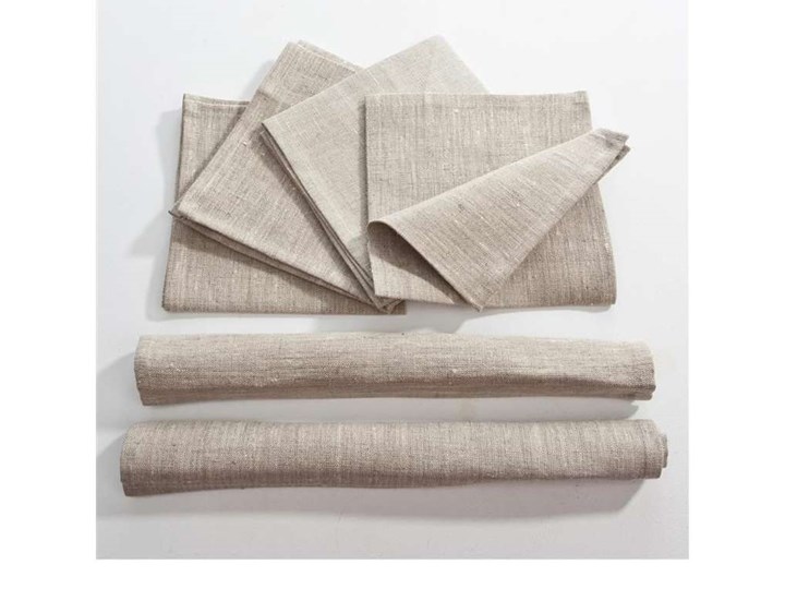 Komplet serwetek 6 szt. 42 x 42 Linen 392-05, 42 × 42 cm Świąteczne Tkanina Kategoria Serwetki Kolor Beżowy