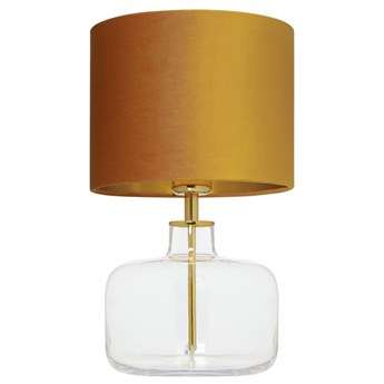 Kaspa - lampa stojąca Lora - szklana podstawa, wysokość 40 cm, złota
