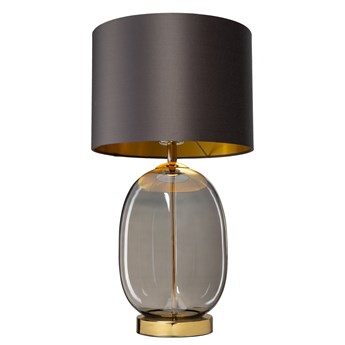 Kaspa - Lampa stojąca Salvador - szklana podstawa, wysokość 58 cm, grafit