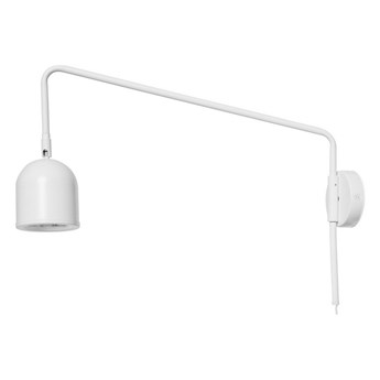 Kaspa - kinkiet na wysięgniku Gaspar - długość 58 cm, biały