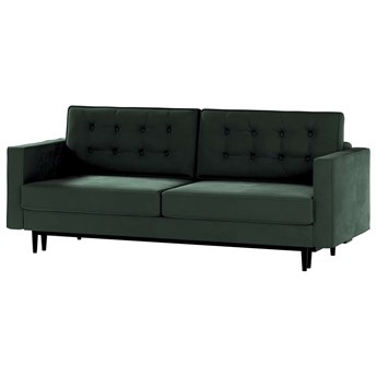 Sofa rozkładana Svein, ciemny zielony, 225 x 97 x 91 cm, Tkaniny tapicerskie - sofy