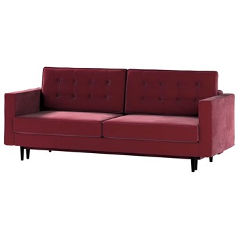 Sofa rozkładana Svein, wiśniowy, 225 x 97 x 91 cm, Tkaniny tapicerskie - sofy