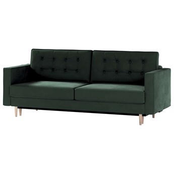 Sofa rozkładana Svein, ciemny zielony, 225 x 97 x 91 cm, Tkaniny tapicerskie - sofy