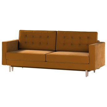 Sofa rozkładana Svein, miodowy, 225 x 97 x 91 cm, Tkaniny tapicerskie - sofy