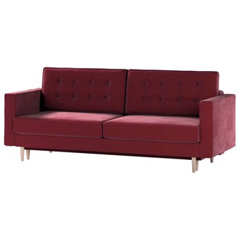 Sofa rozkładana Svein, wiśniowy, 225 x 97 x 91 cm, Tkaniny tapicerskie - sofy