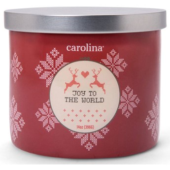 Świeca świąteczna sojowa zapachowa w szkle 3 knoty Colonial Candle 396 g - Joy To The World