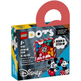 Klocki LEGO Dots - Myszka Miki i Myszka Minnie — naszywka 41963