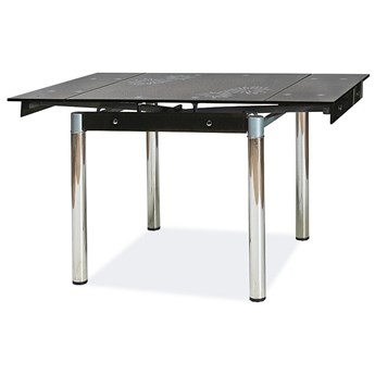 Stół rozkładany GD082 80-131 cm czarny/chrom - Meb24.pl