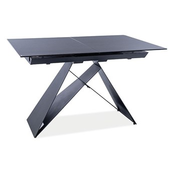 Stół rozkładany Westin SG 120-160 cm czarny/czarny mat - Meb24.pl
