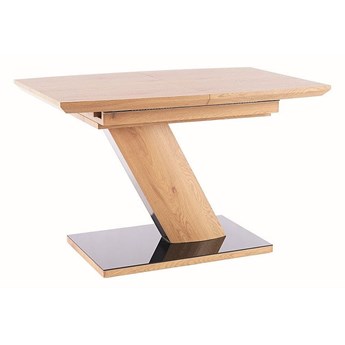 Stół rozkładany Toronto 120-160 cm dąb/czarny - Meb24.pl