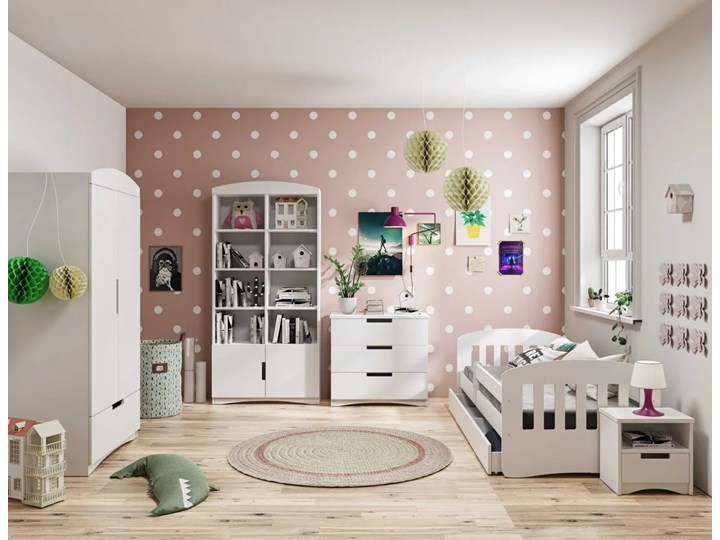 Zestaw mebli dziecięcych z łóżkiem 160x80 CLASSIC - Meb24.pl W zestawie Z łóżeczkiem Pomieszczenie Pokój przedszkolaka