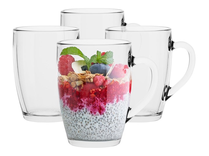 Trend Glass Kubek z uchem Lava 350 ml Kubek do kawy i herbaty Kolor Przezroczysty Szkło Kategoria Kubki