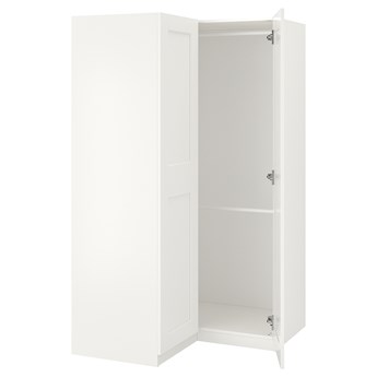 IKEA PAX / GRIMO Szafa narożna, biały/biały, 110/110x201 cm