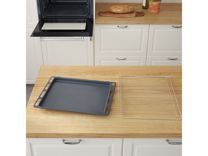 IKEA MATTRADITION Piekarnik z wym. obiegiem powietrza, Stal nierdz, Szerokość: 59.5 cm Kategoria Piekarniki