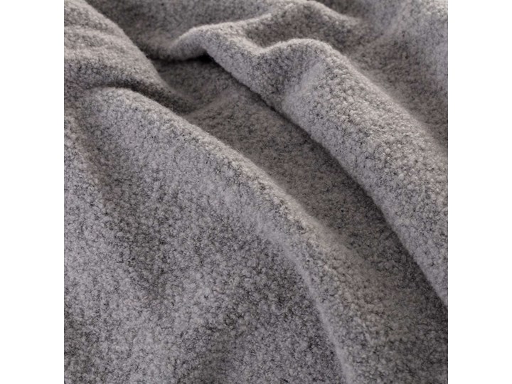 Pled Boucle 140x200cm grey, 140 x 200 cm Poliester Wełna Kolor Szary 140x200 cm Koc Pomieszczenie Salon