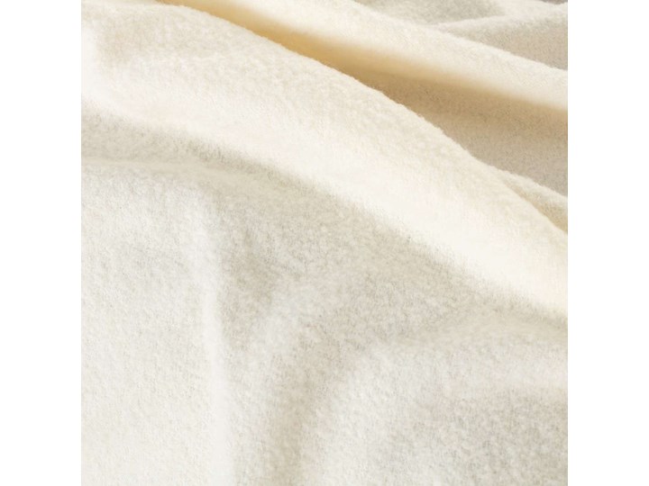 Pled Boucle 140x200cm white cream, 140 x 200 cm Koc Poliester 140x200 cm Kategoria Koce i pledy Wełna Wzór Z frędzlami