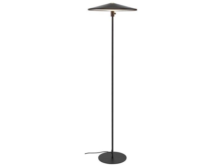 Lampa podłogowa LED metalowa czarna 140 cm