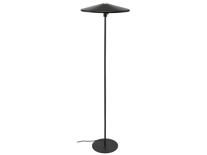Lampa podłogowa LED metalowa czarna 140 cm Lampa LED Kolor Czarny