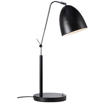 Lampa stołowa metalowa czarna Ø16x54 cm