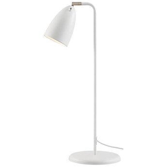Lampa stołowa metalowa biała Ø10x66 cm