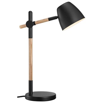 Lampa stołowa LED metalowa czarna Ø15x43 cm