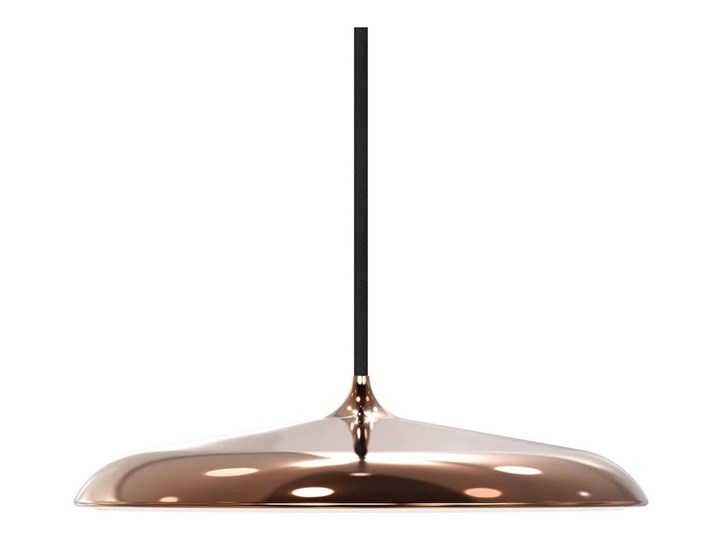 Lampa wisząca LED metalowa miedziana Ø25x6 cm