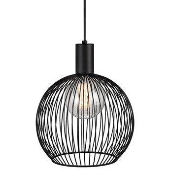 Lampa wisząca metalowa czarna Ø30x35 cm