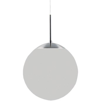 Lampa wisząca szklana kula biała Ø20x33 cm
