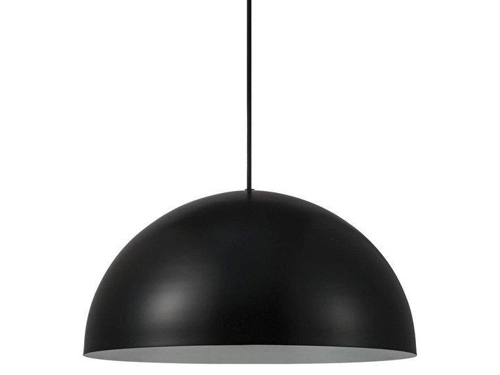 Lampa wisząca metalowa czarna Ø40 cm Kategoria Lampy wiszące Tkanina Kolor Czarny
