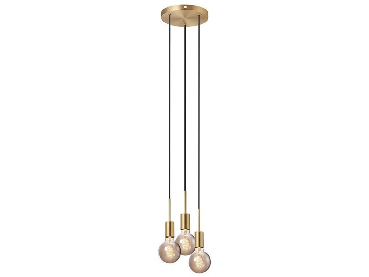 Lampa wisząca 3-punktowa złota 18x17 cm Kolor Złoty